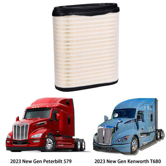 Solidspare New D37-1061 Engine Air Filter Fits For 2023 Kenworth T680 & Peterbilt 579
