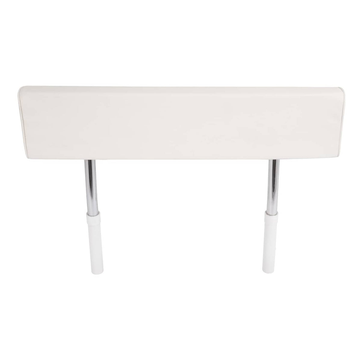 Solidspare For Universal Boat Seat Backrest W/Folding Arms Leaning Post White + Silvery