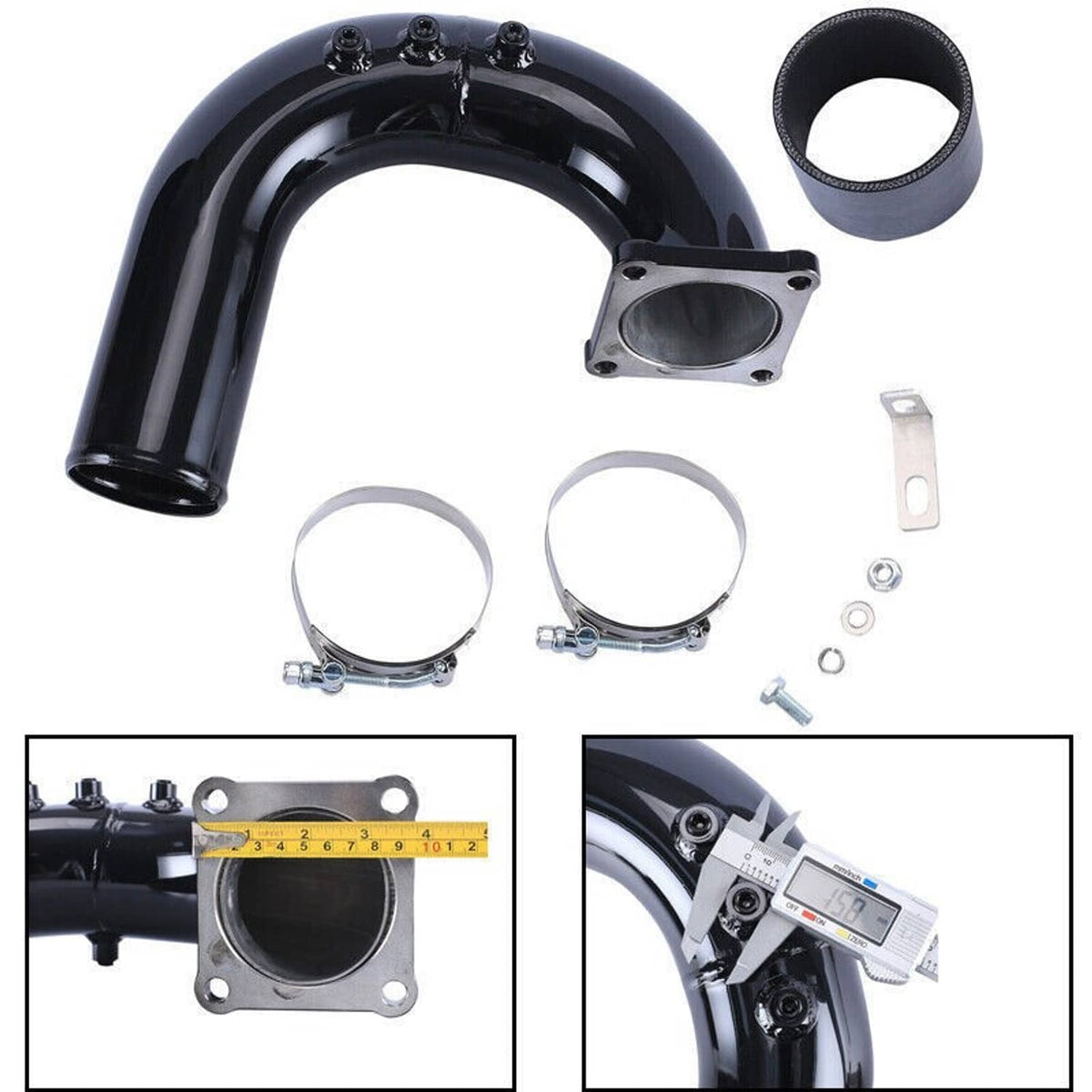 Solidspare New High Flow Intake Elbow Tube Pipe For 2003-2007 Dodge Ram 5.9L Cummins Diesel