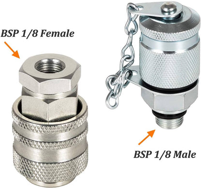 Solid Spare Hydraulic Pressure Test Coupling Kit Connecting Quick for PD Series Coupler