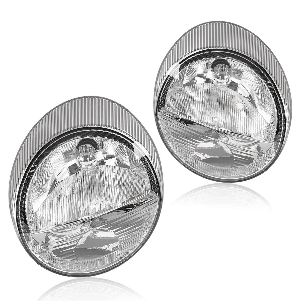Solid Spare Driver and Passenger Side Headlights For Ford Thunderbird 2002-2005 Halogen