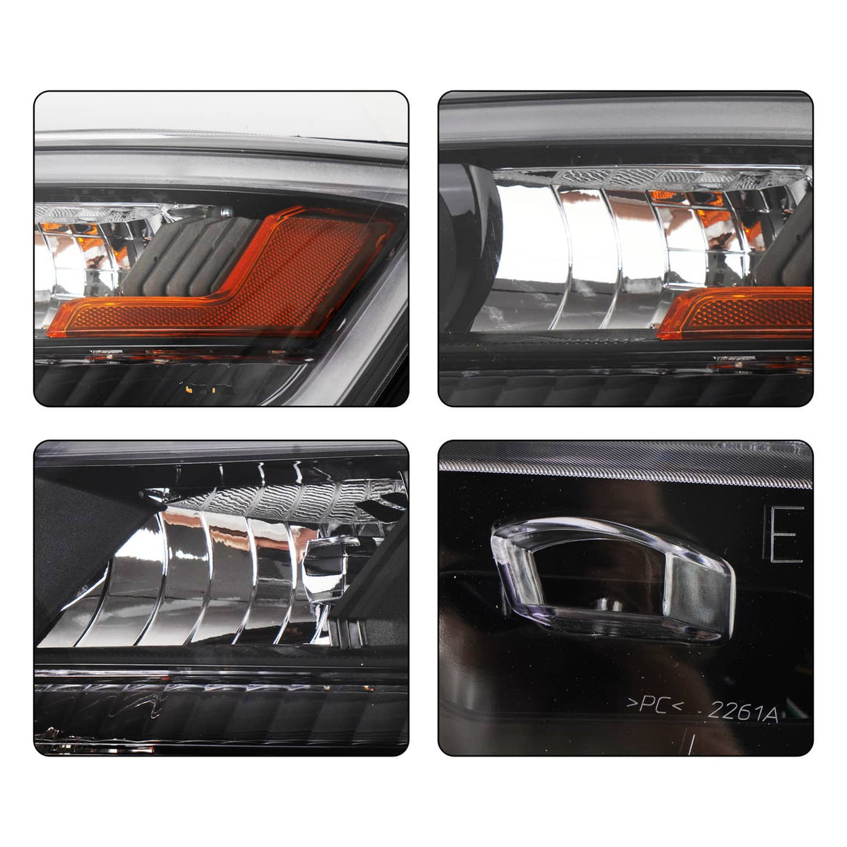 Solidspare Pair Headlights Assembly w/LED DRL For 2016-2019 Ford Explorer Left & Right Side