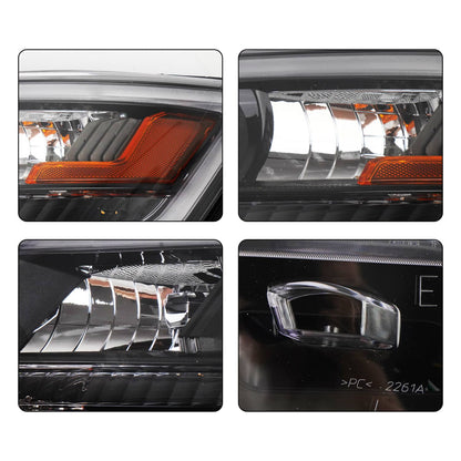 Solidspare Pair Headlights Assembly w/LED DRL For 2016-2019 Ford Explorer Left & Right Side