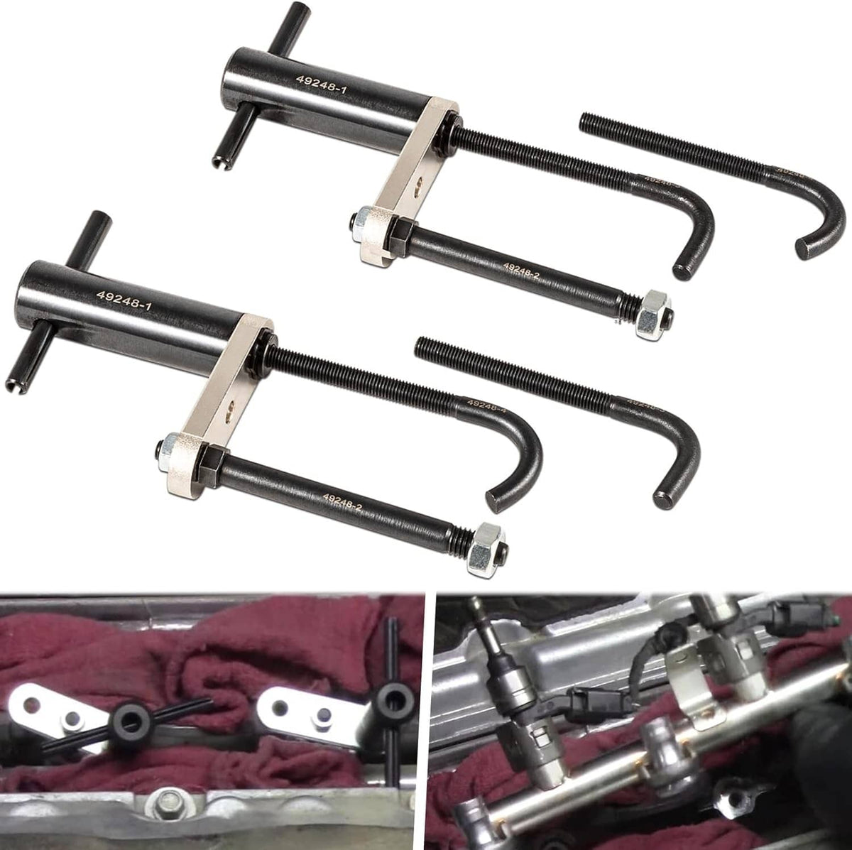 Solidspare 6706 Fuel Injector Rail Assembly Remover Tool EN-49248 For Chevy GMC Cadillac GM