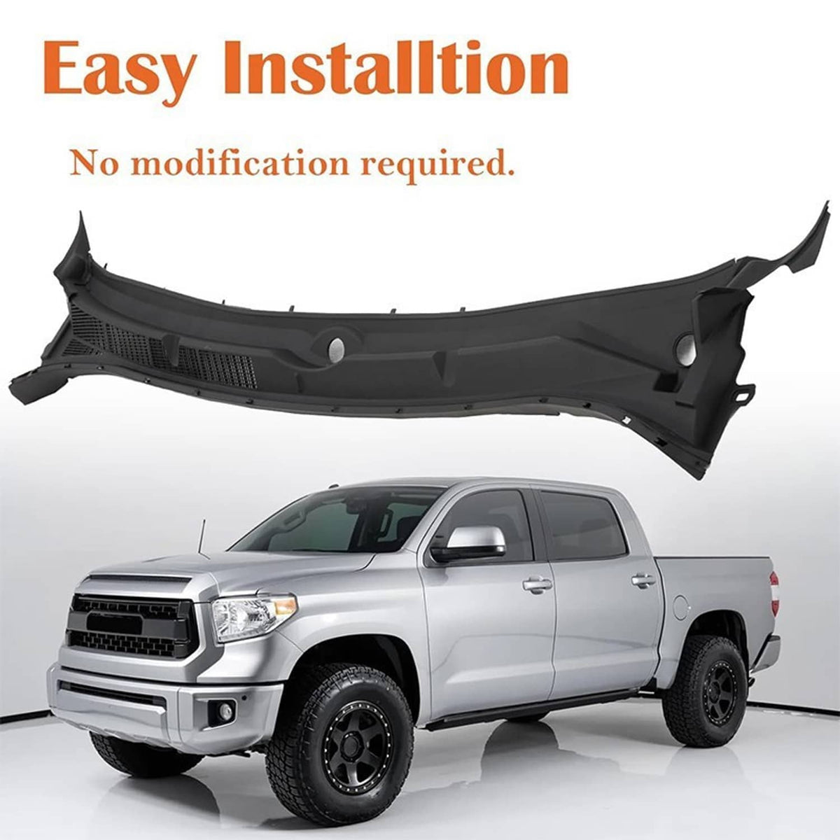 Solidspare Windshield Wiper Cowl Grille Vent Panel For 2014-2021 Toyota Tundra 557000C040