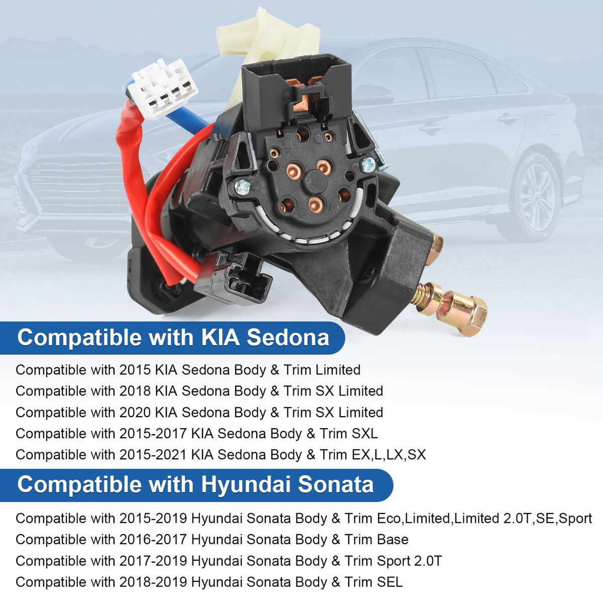 Solidspare For 2015-2019 SONATA IGNITION LOCK HOUSING ASSEMBLY SWITCH 81910-A4110
