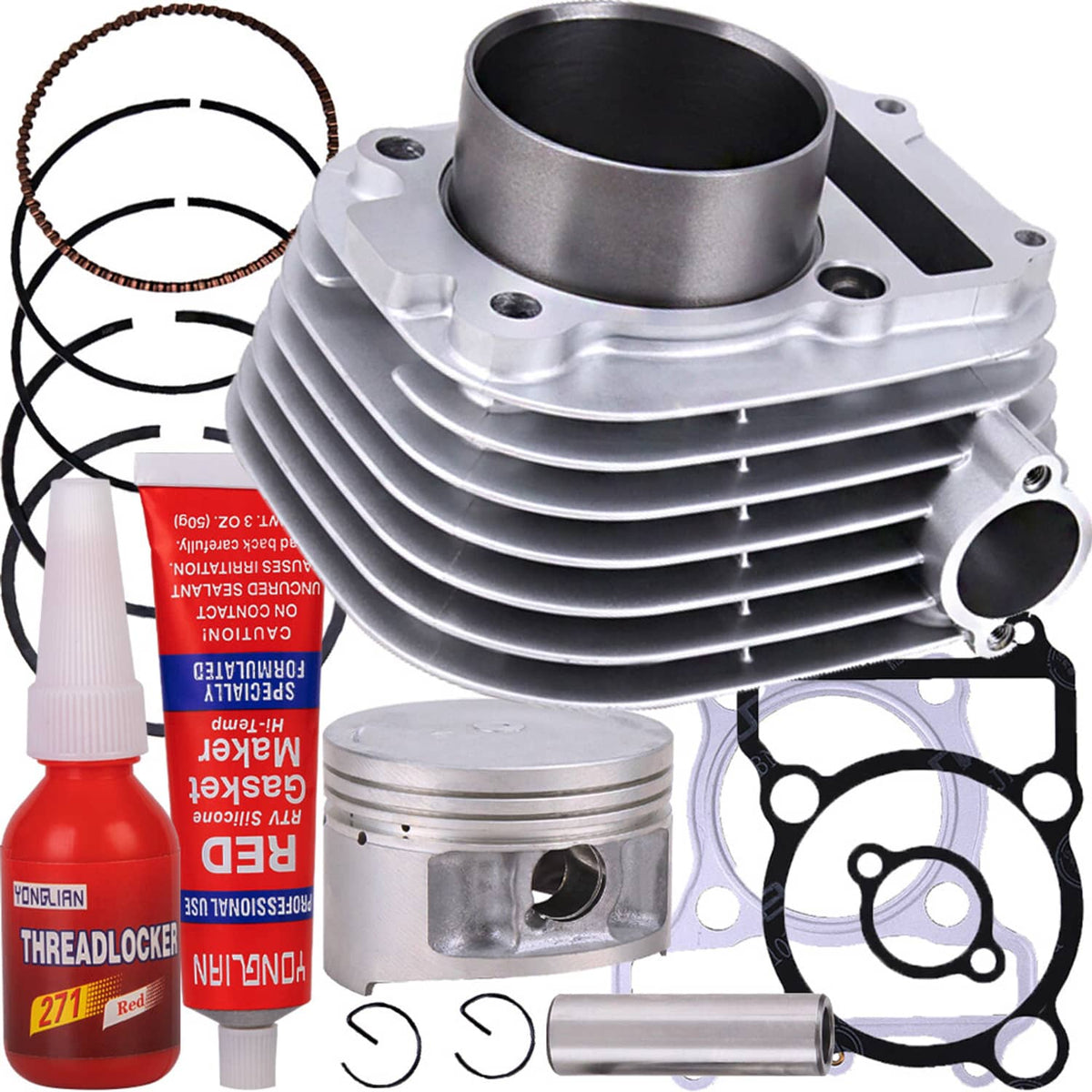 Solidspare For Yamaha XT225 TTR225 TTR230 Cylinder Piston Rings Gaskets Top End Rebuild Kit