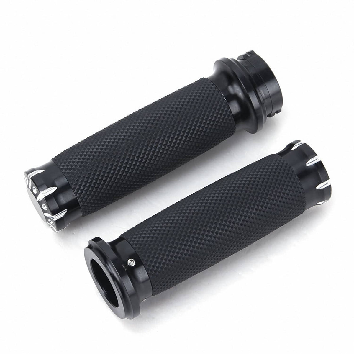 Solidspare Motorcycle Handlebar Hand Grips For Harley Softail Dyna Sportster Chopper Bobber