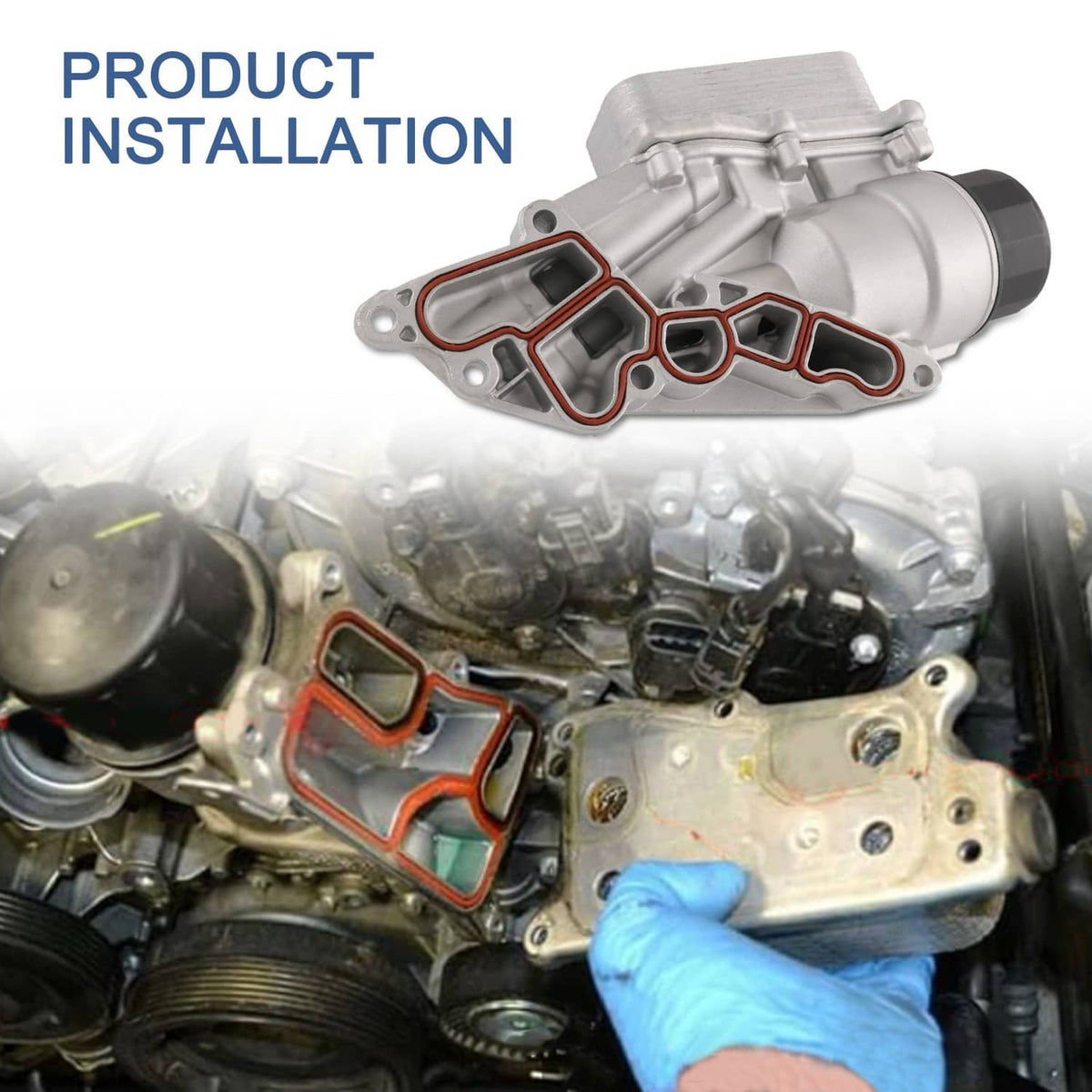 Solidspare Oil Filter Housing With Cooler 2721800510 For Mercedes Benz 272 180 0510