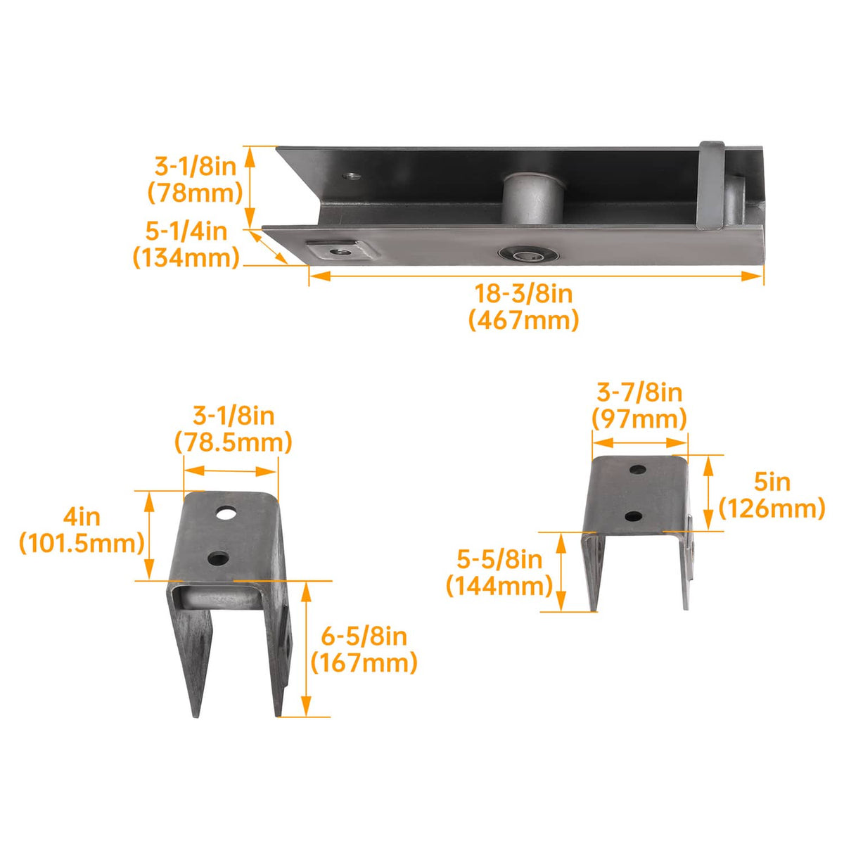 Solidspare Trailer Hanger Kit Slipper Spring 10000 lbs Tandem Axle Hanger Kit For Trailer