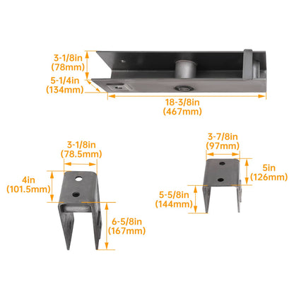 Solidspare Trailer Hanger Kit Slipper Spring 10000 lbs Tandem Axle Hanger Kit For Trailer