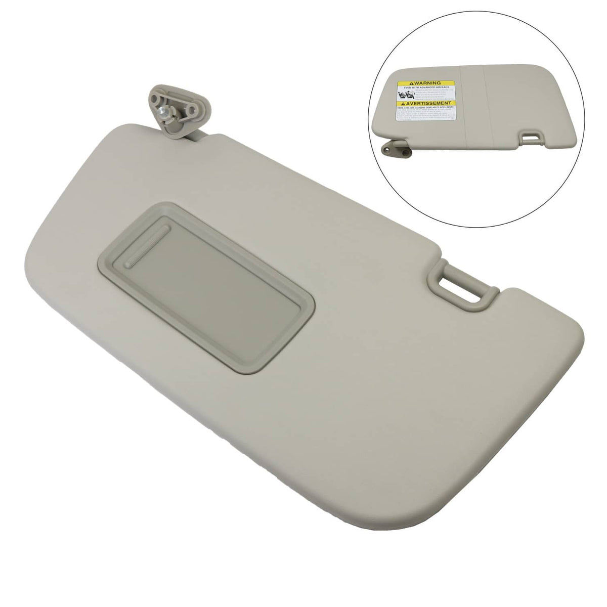 Solidspare GRAY Sun Visor Driver Side Left Hand 92011FG032ME For Subaru Impreza 2008-2014