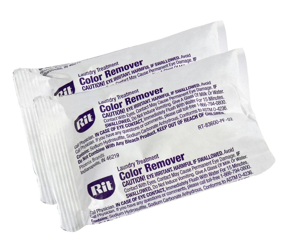 Rit Dye Laundry Treatment Color Remover Pack of 2 for Fabric Care