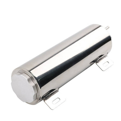 Solidspare 3" X 10" 32OZ Polished Stainless Steel Radiator Coolant Overflow Catch Tank Can