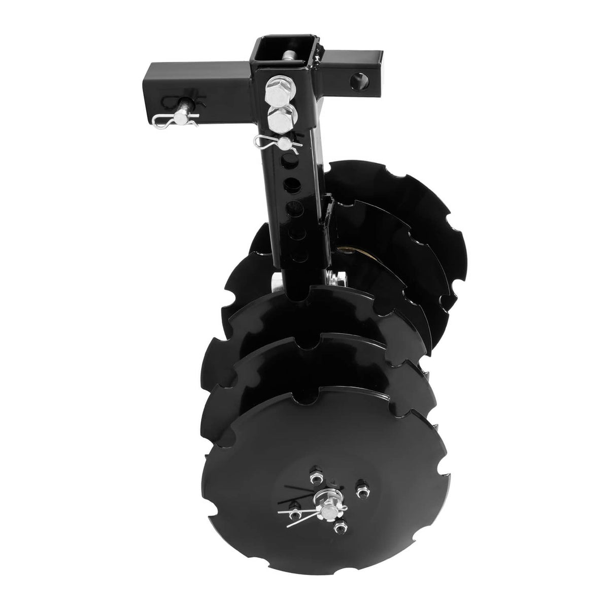 Solidspare 20" Notched Disc Harrow Plow Attachment for ATV UTV W/ 6 X Concave 2" Receiver