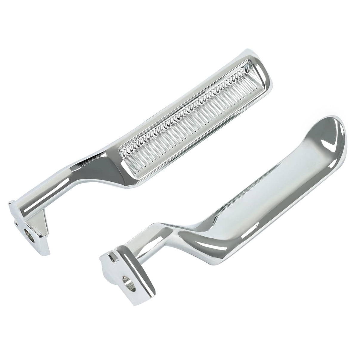 Solid Spare For F-150 F-250 F-350 Bronco 87-96 Chrome Metal Inside Interior Door Handle 2pcs
