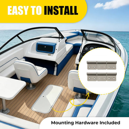 Solidspare Boat Locker Door Cover Lid W/Hinge Kits For LARSON GLASTRON w/ Mounting hardware