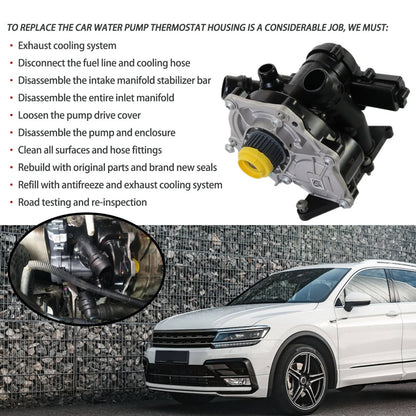 Solidspare Water Pump Thermostat Housing for Audi A3 A4 A6 VW Golf Passat 1.8 2.0 06L121111