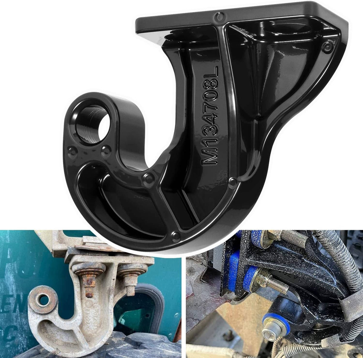Solidspare M134708L Left Hand Lower Hood Pivot For Peterbilt 377 378 379 Replaces 13-04708L