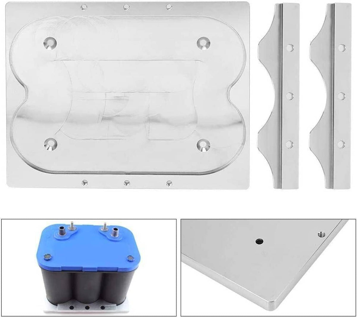 Solidspare For Optima 34/78 Battery Mounting Tray Kit Hold Down Tray Bracket Relocation