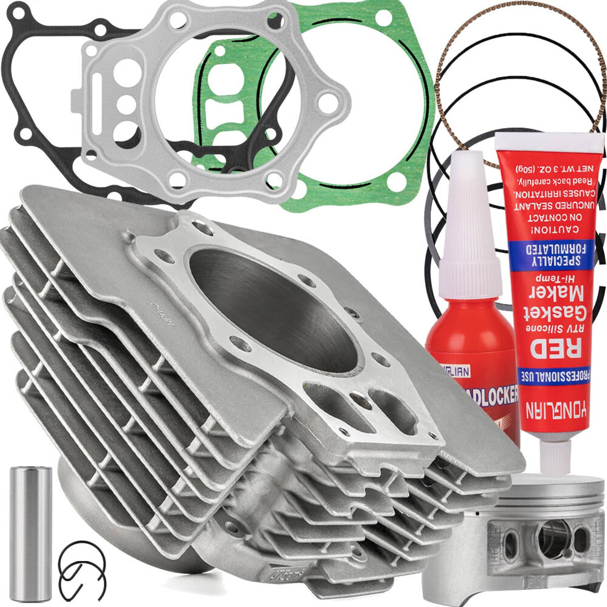 Solidspare Cylinder Piston Top End Kit For Honda Foreman 500 TRX500 FPE FE FM TM 2005-2011