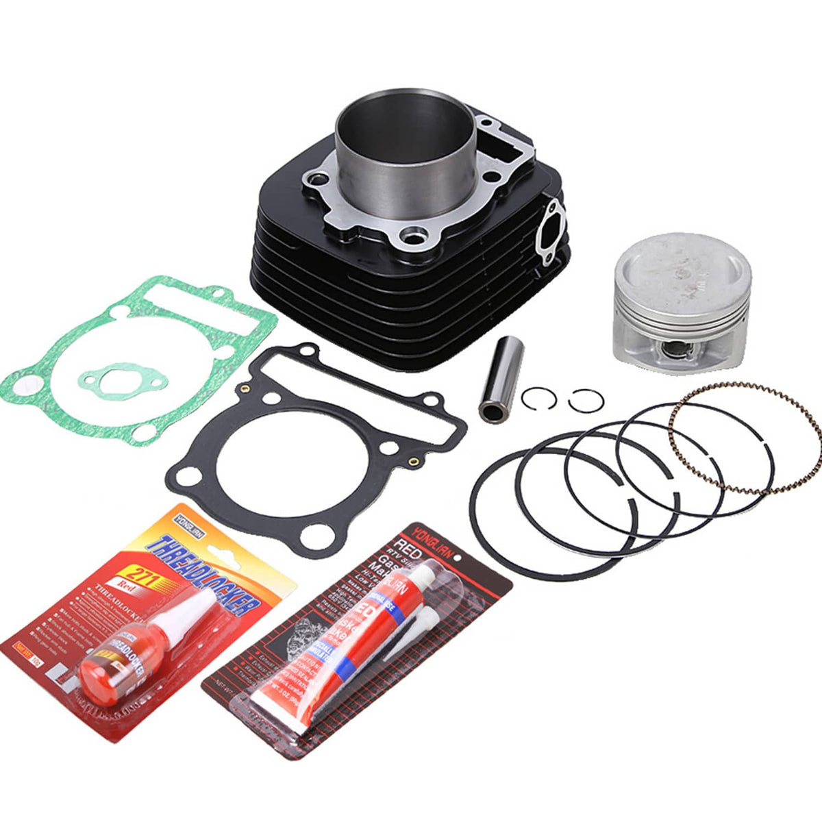 Solidspare Cylinder Piston Gasket Head Top End Kit for Yamaha Warrior 350 YFM350X 1987-2004