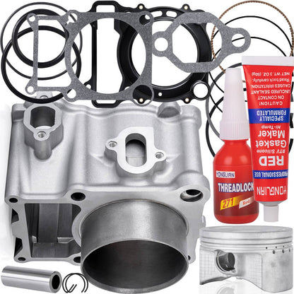 Solidspare 400cc 84.5mm Cylinder Piston Gasket Top End Kit For Yamaha Grizzly 400 07-08 ATV