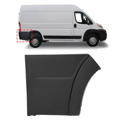 Solid Spare REAR QUARTER PANEL TRIM MOLDING BUMPER FLARE RIGHT FOR RAM PROMASTER 2019-2022