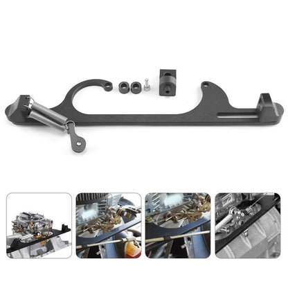 Solidspare New Throttle Cable Carb Bracket For Holley 4150 4160 Carburetor 350 SBC Aluminum
