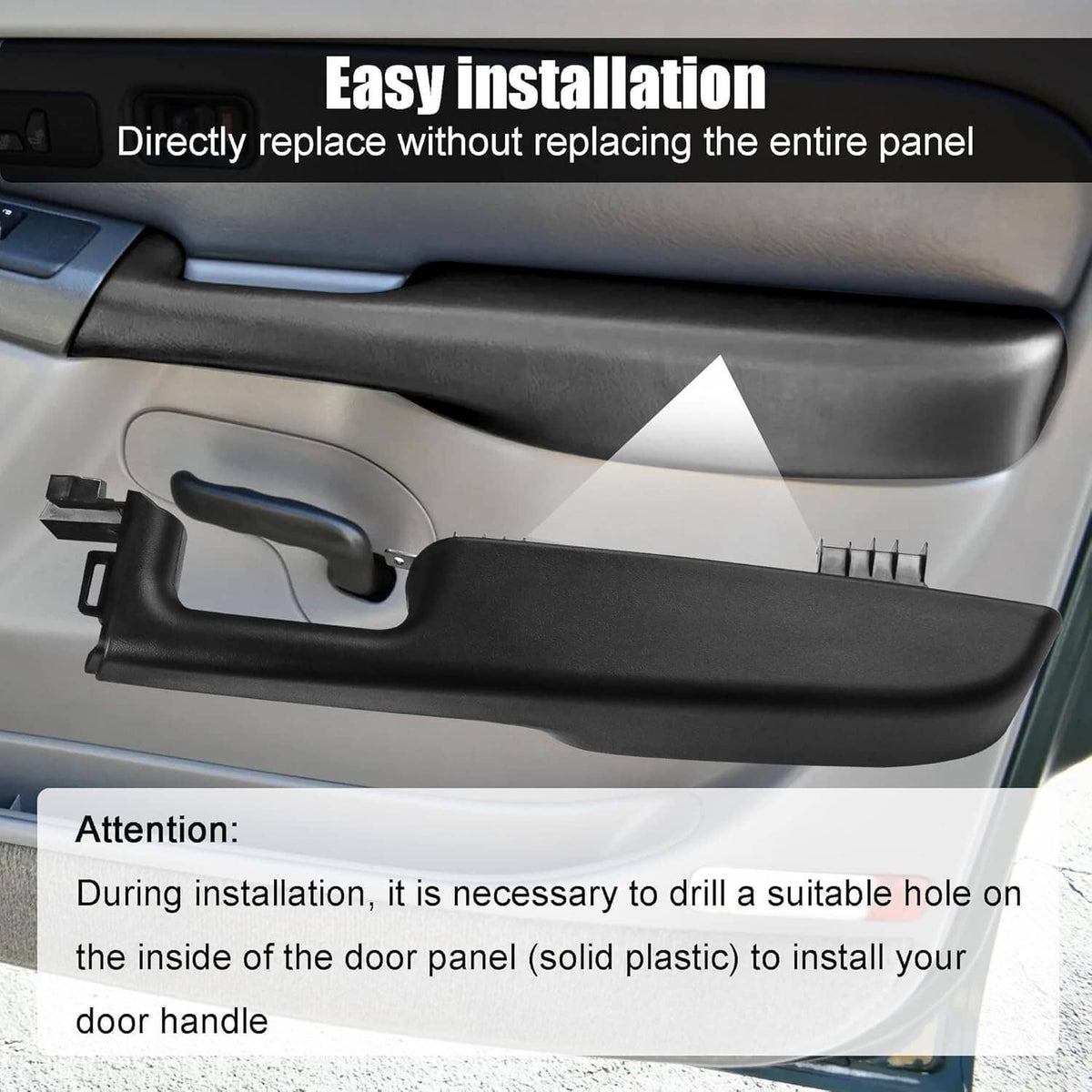 Solidspare Front Left+Right Door Armrest Handle For 1999-06 GMC Yukon Chevy Suburban/Tahoe