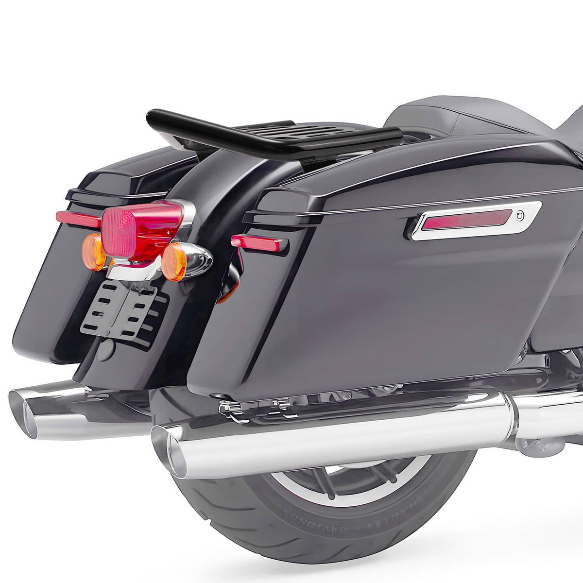 Solidspare Black Detachable Luggage Rack for Harley Touring 2009-2025 Street Road Glide US