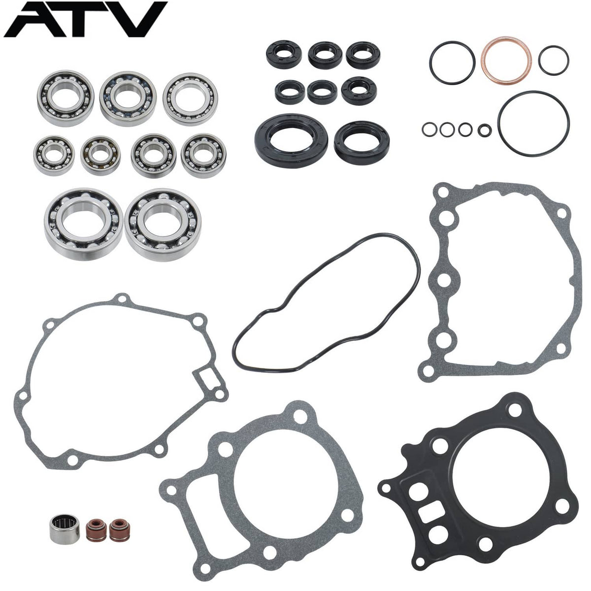 Solidspare For Honda TRX 350 Complete Gasket Kit Overhaul Pad+oil Seal+Bearing 808867 00-06