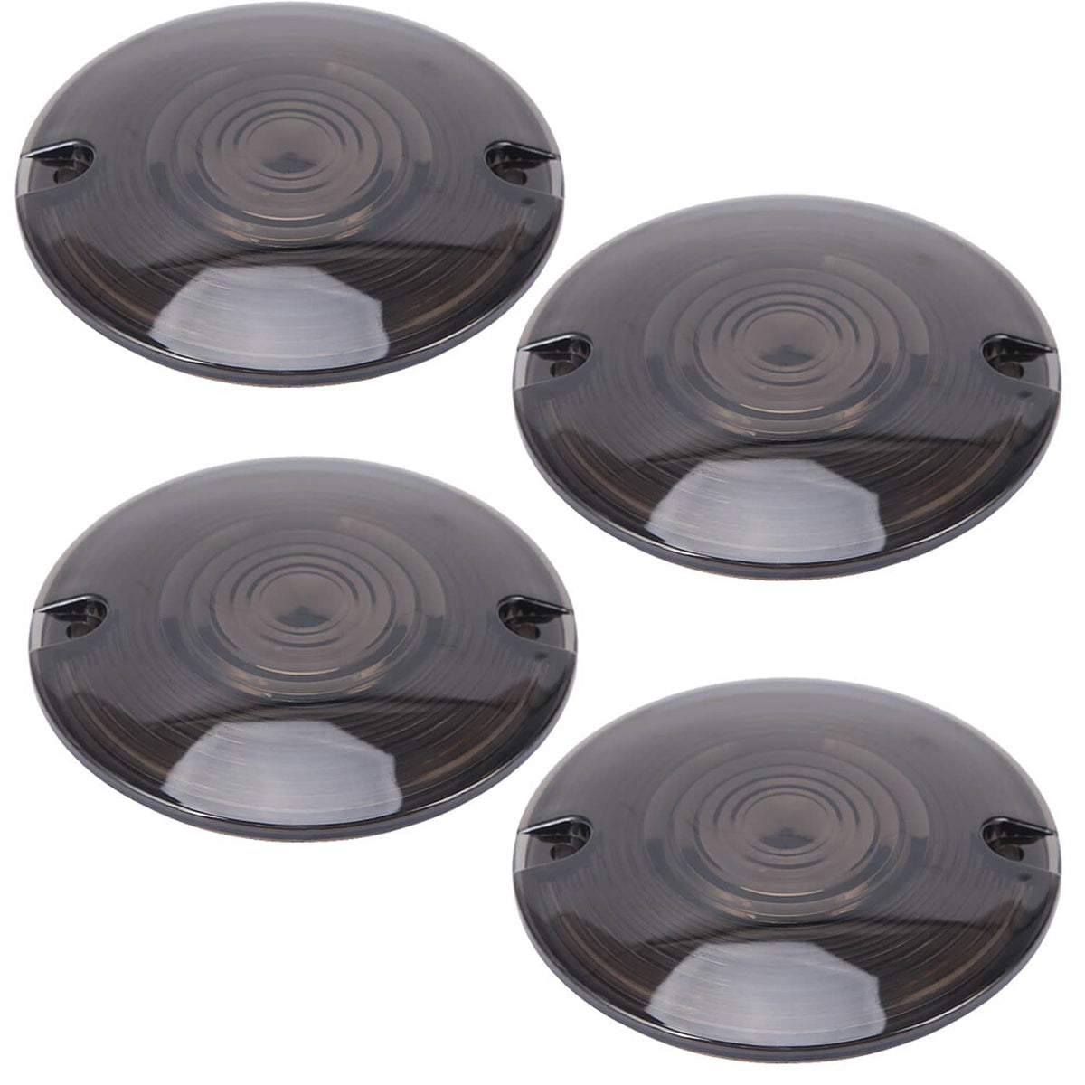 Solidspare For Harley Touring Road Glide Electra Glide Smoked Turn Signal Light Lens Cover