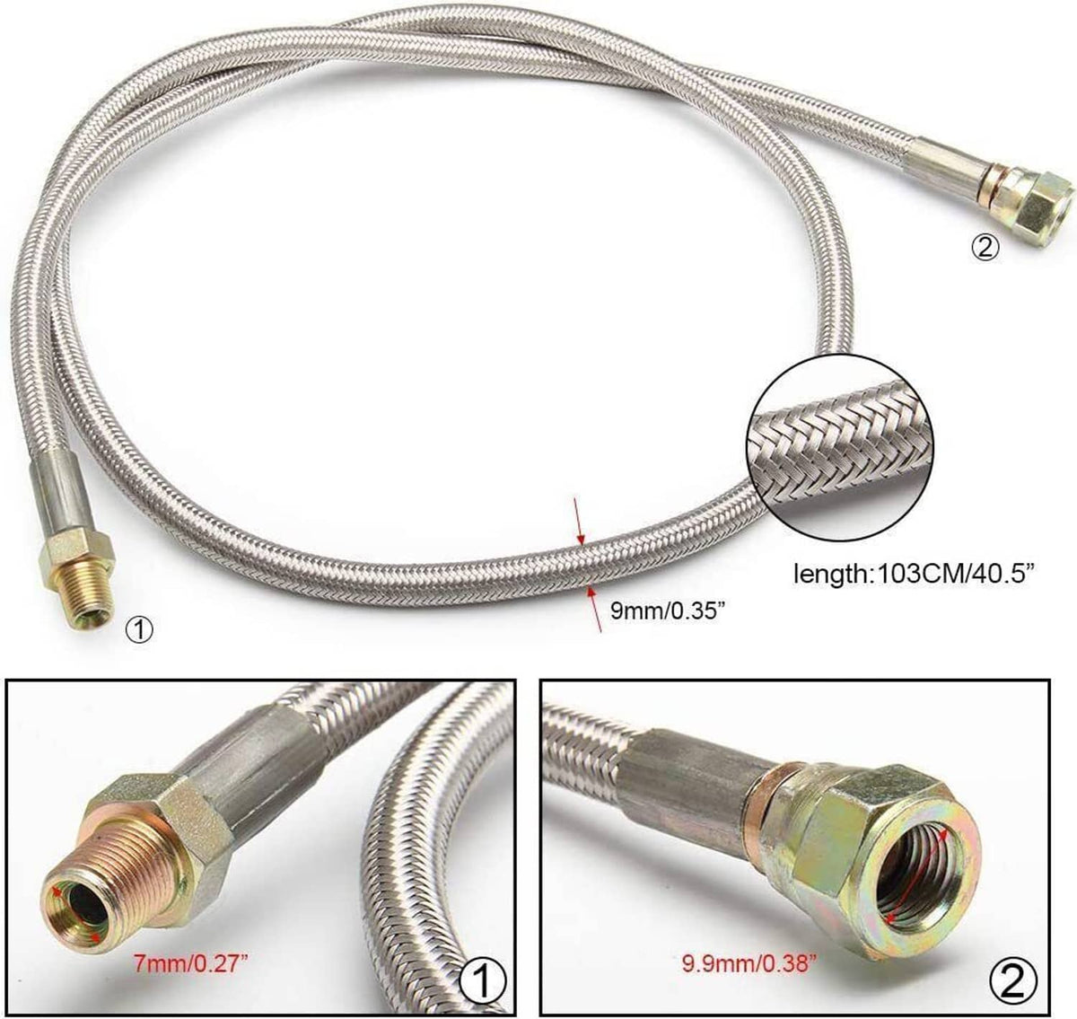 Solidspare Turbo Charger Oil Drain Return Line Oil Feed Complete Kit For T3 T4 T70 T66 GT35