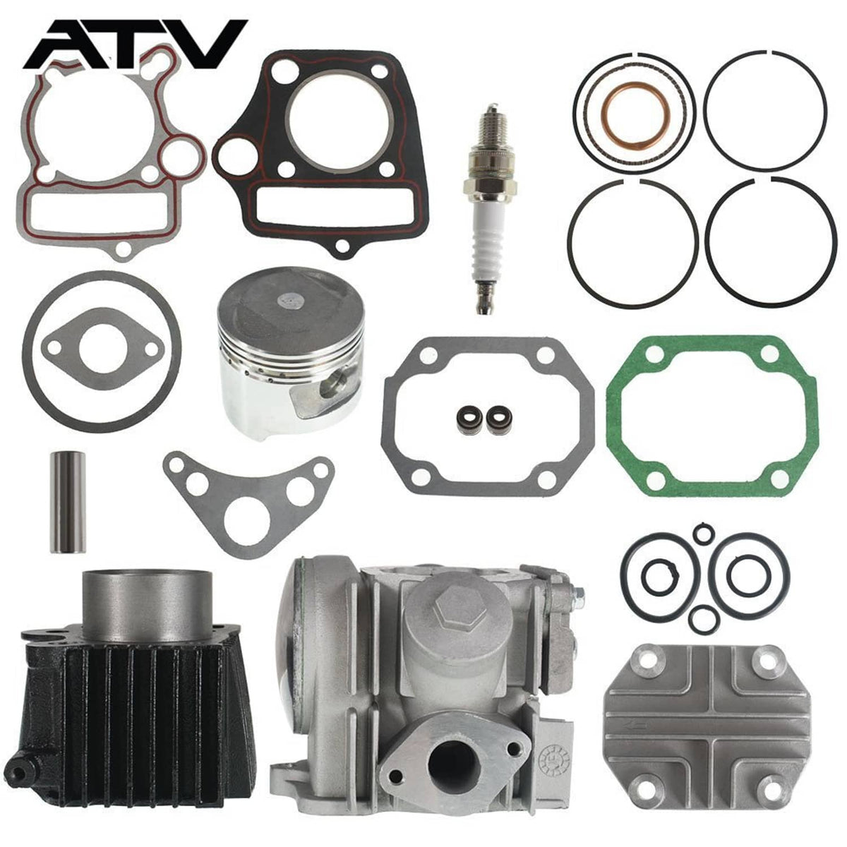 Solidspare Top End Kit for Honda ATC70 CRF70 CT70 C70 TRX70 XR70 S65 70cc Cylinder Piston