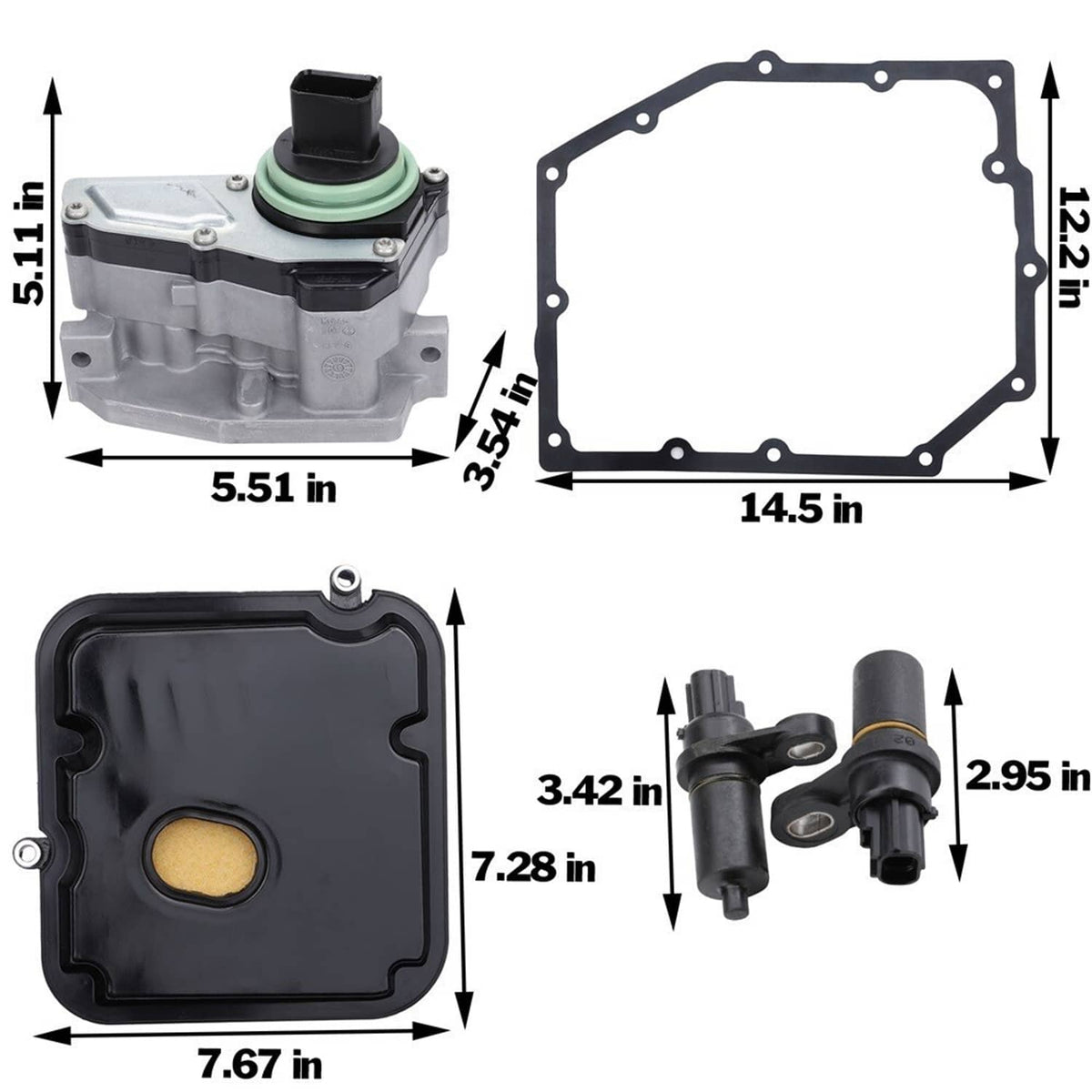 Solidspare Transmission Shift Solenoid Block Pack Kit For 42RLE Chrysler Dodge Jeep Liberty