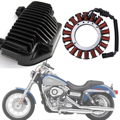 Solidspare Motorcycle Stator & Regulator for Harley Dyna 2008-16 3-PHASE 30017-08 74631-08