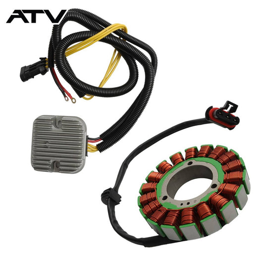 Solidspare Stator and Mosfet Voltage Rectifier Regulator For Polaris Sportsman 450 HO 16-18