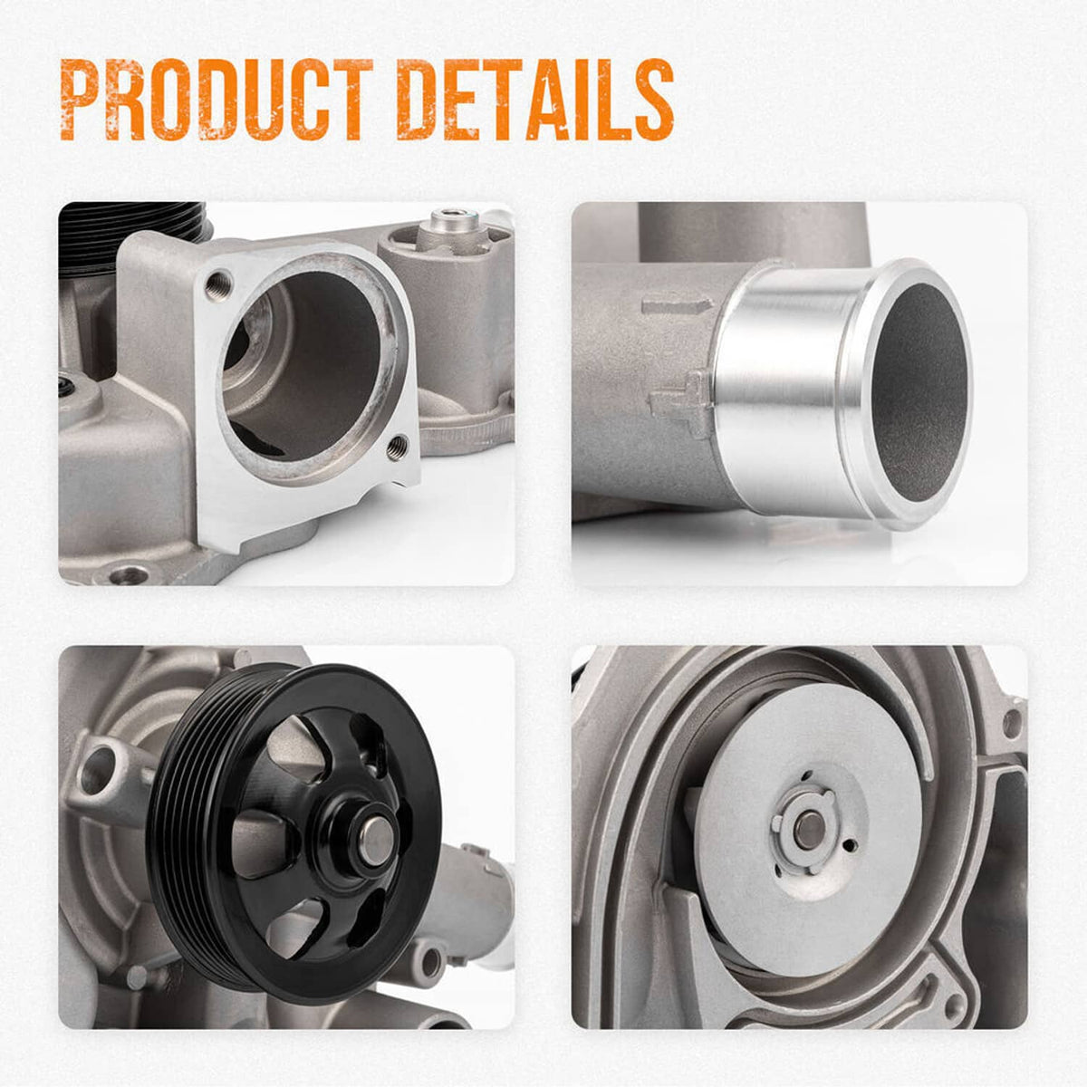 Solidspare Water Pump For 11-18 Dodge Charger Jeep Grand Cherokee Chrysler 300 5.7L 6.4L