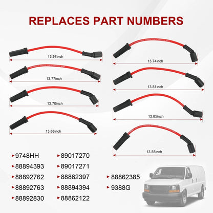 Solidspare Distributor HEI W/ Wire Set Fit Chevrolet Inline 250 230 292 GMC Trucks L6 78-85
