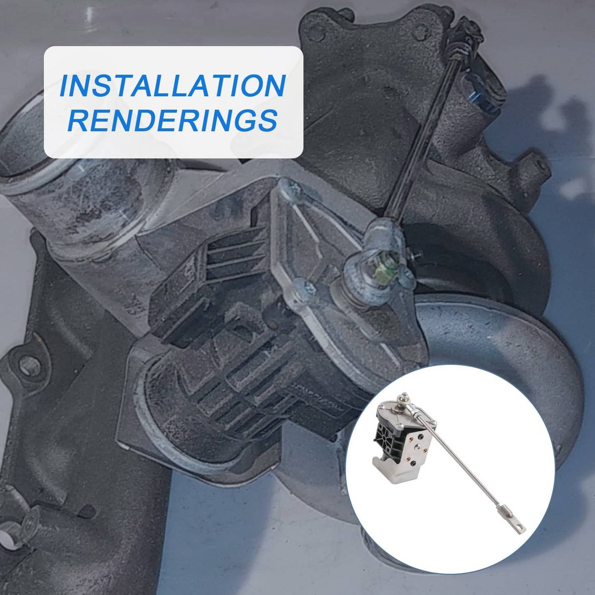 Solidspare For 2009-2015 Hyundai Kia 2.0L Turbo Wastegate Actuator 39400-2G700 39400-2G720