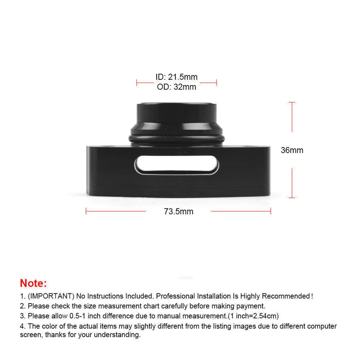 Solidspare Turbo Blow Off Valve Adapter BOV For 2016+ Ford F-150 2.7L 3.5L Ecoboost