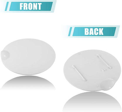 Solid Spare White Fuel Filler Door Tank Lid Cap Gas Cover For 2009 2010 2011-2014 Ford F-150