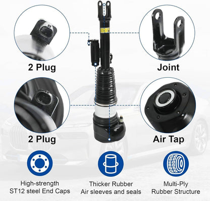Solidspare 4x Front Rear Air Suspension Struts For 2016-20 BMW G11 G12 740i 750i 750Li RWD