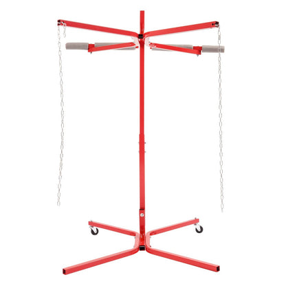 Solid Spare 50'' Bumper Tree Auto Body Door Fender Panel Paint Rack Adjustable Work Stand