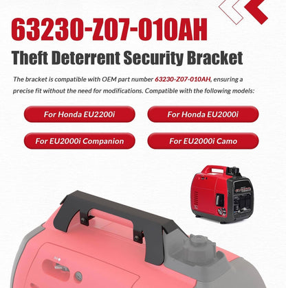 Solidspare Generator Theft Deterrent Security Bracket for Honda EU2200i, EU2000i, EU2000i