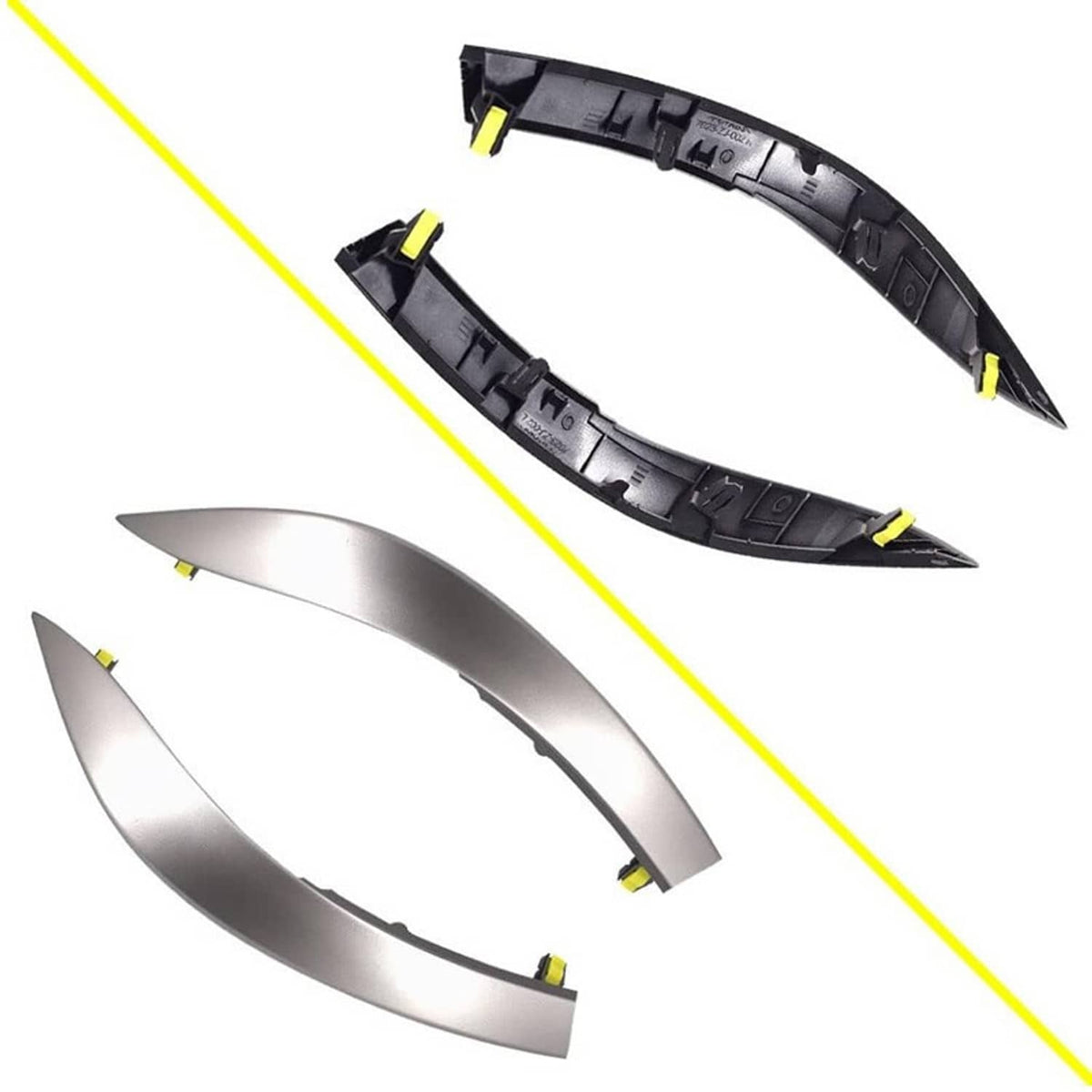 Solidspare Upper Side Central Dashboard Strip Trim Left+Right For 2009-2013 Toyota Corolla