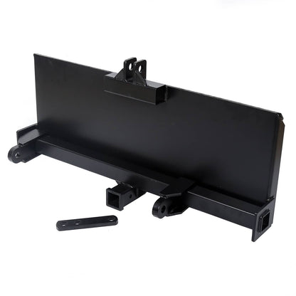 Solidspare 3-Point Attachment Adapter Hitch Adjustable Skid Steer Loader Tractor