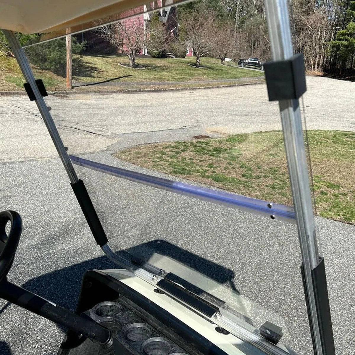 Solidspare Clear Folding Windshield For Yamaha G14 G16 G19 1995-2003 Gas&Electric Golf Cart