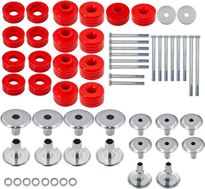 Solidspare Body Cab Mount Bushings Kit for 1999-2007 Ford F250 F350 Super Duty KF04058BK